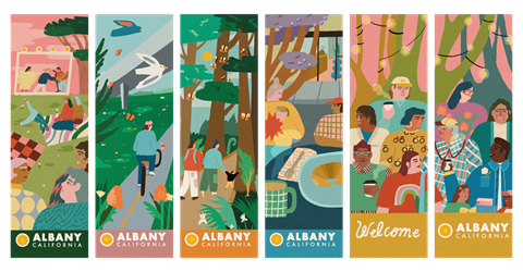 Set of Albany Street Banners