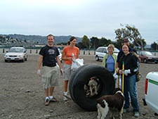 participants at coastal cleanup day