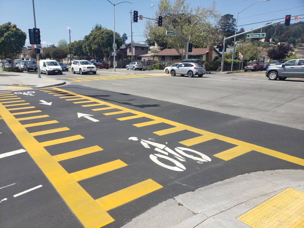 Buchanan & Jackson bike crossing