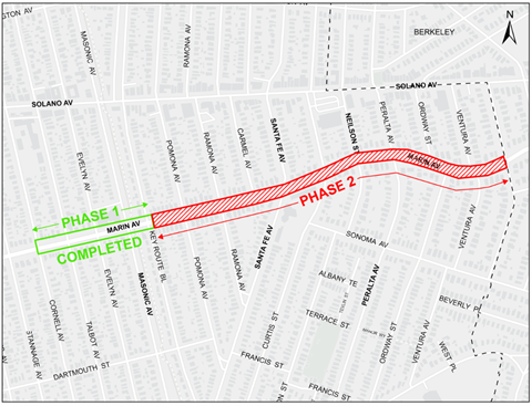 Marin Ave Pavement Rehab Project Map - Phase 2.png