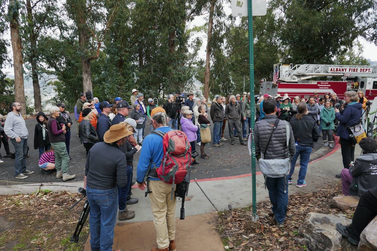 Group of people preparing for site walk