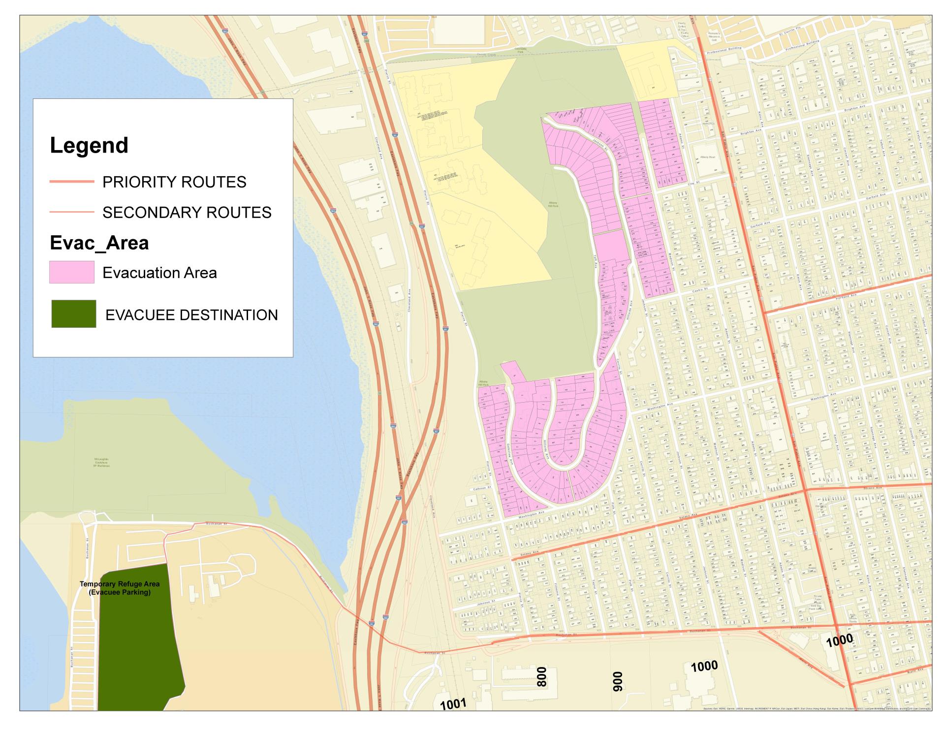 Evacuation Area Map