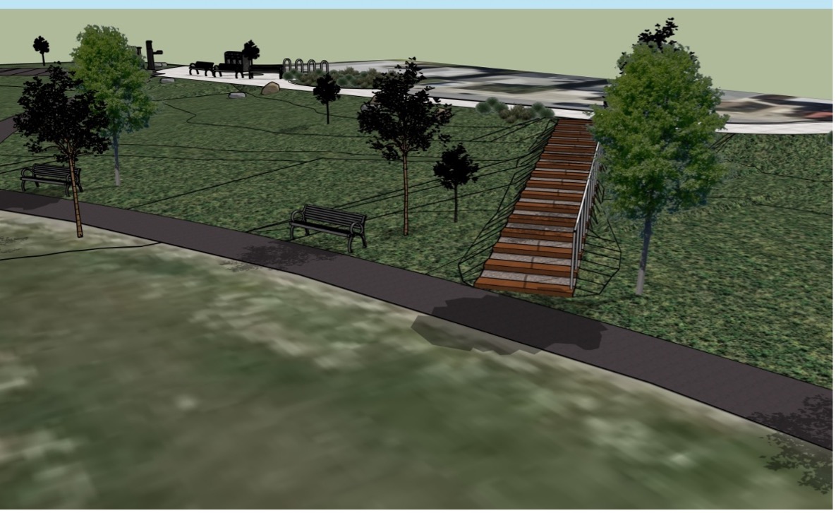 Access & Landscape Improvements at Peggy Thompsen Pierce Street park stairs phase 1