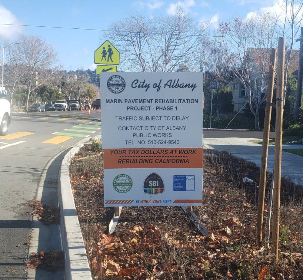 Marin Project Funding Signage 2022