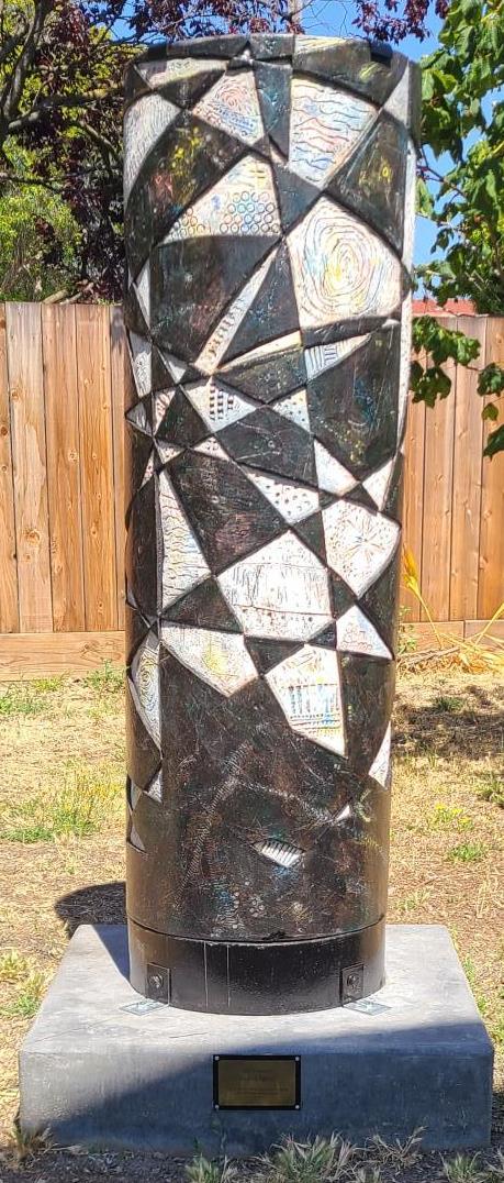 Jeff Downing's sculpture - Barred Spiral