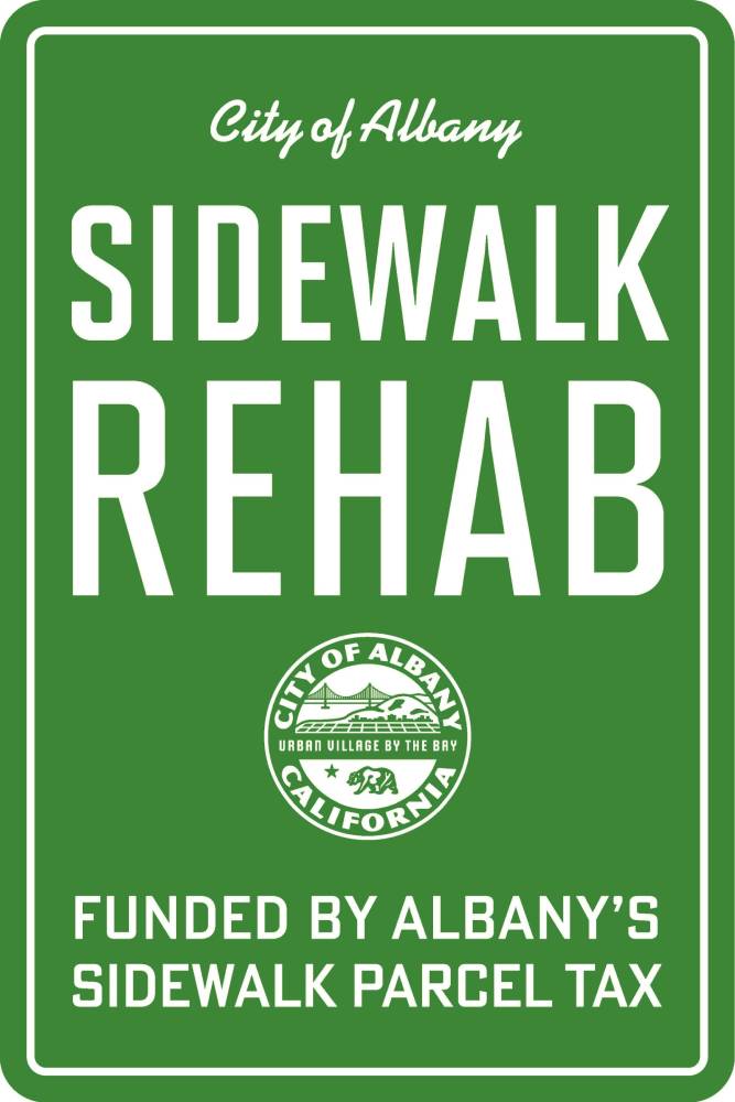 City of Albany - Sidewalk Rehab - Funded by Albany's Sidewalk Parcel Tax
